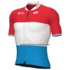 Wielershirt 2022 Groupama FDJ Luxemburgs Kampioenschap Wit Blauw Rood